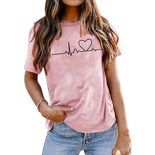 dame t-skjorte basic print blomst / floral basic rund hals t-skjorte erme stard sommer ert grønn blå hvit mørk rosa oransje
dame t-skjorte basic print blomst / floral basic rund hals t-skjorte erme stard sommer ert grønn blå hvit mørk rosa oransje
