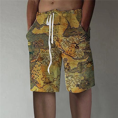 Men's Chinese Style Casual Straight Shorts 3D Print Elastic Waist Short Pants Sports Outdoor Daily Painting Graphic Prints Cotton Blend Comfort Breathable Mid Waist Brown M L XL XXL 3XL / Summer
Men's Chinese Style Casual Straight Shorts 3D Print Elastic Waist Short Pants Sports Outdoor Daily Painting Graphic Prints Cotton Blend Comfort Breathable Mid Waist Brown M L XL XXL 3XL / Summer