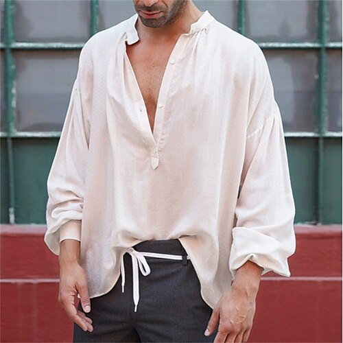 Men's Shirt Solid Color Turndown Street Casual Button-Down Long Sleeve Tops Casual Fashion Breathable Comfortable White
Men's Shirt Solid Color Turndown Street Casual Button-Down Long Sleeve Tops Casual Fashion Breathable Comfortable White