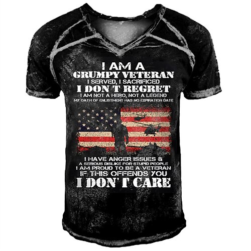 Men's T shirt 3D Print Graphic Flag Letter Crew Neck Casual Daily Print Short Sleeve Tops Fashion Vintage Classic Comfortable Black / Summer
Men's T shirt 3D Print Graphic Flag Letter Crew Neck Casual Daily Print Short Sleeve Tops Fashion Vintage Classic Comfortable Black / Summer