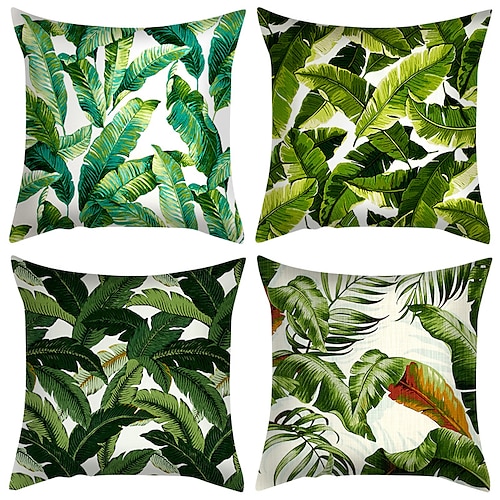 Leaf Pattern Double Side Cushion Cover 4PC Soft Decorative Square Throw Pillow Cover Cushion Case Pillowcase for Bedroom Livingroom Superior Quality Machine Washable Indoor Cushion for Sofa Couch Bed Chair
Leaf Pattern Double Side Cushion Cover 4PC Soft Decorative Square Throw Pillow Cover Cushion Case Pillowcase for Bedroom Livingroom Superior Quality Machine Washable Indoor Cushion for Sofa Couch Bed Chair