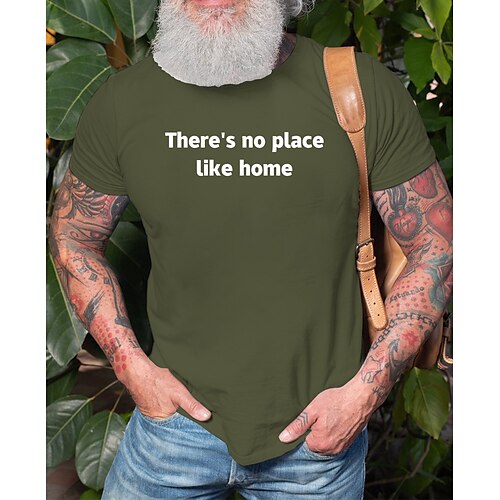 Men's T shirt Hot Stamping Letter Round Neck Casual Daily Print Short Sleeve Tops Simple Basic Blue Black Gray
Men's T shirt Hot Stamping Letter Round Neck Casual Daily Print Short Sleeve Tops Simple Basic Blue Black Gray