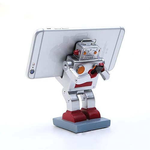 Resin Robot Desktop Stand Holder Desk Mount Universal for Cell Mobile Phone Creative Home Model Ornaments Decoration
Resin Robot Desktop Stand Holder Desk Mount Universal for Cell Mobile Phone Creative Home Model Ornaments Decoration