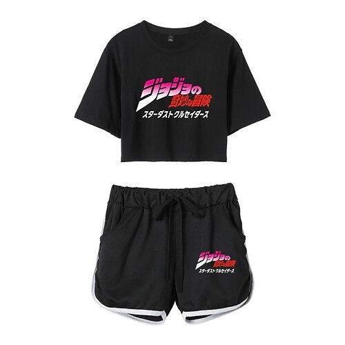 Inspired by JoJo's Bizarre Adventure Kujo Jotaro Outfits Crop Top 100% Polyester Anime Harajuku Graphic Shorts For Women's
Inspired by JoJo's Bizarre Adventure Kujo Jotaro Outfits Crop Top 100% Polyester Anime Harajuku Graphic Shorts For Women's