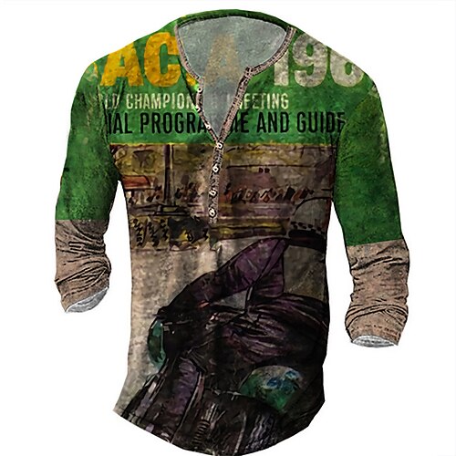 Men's Henley Shirt Tee T shirt 3D Print Graphic Letter Plus Size Henley Daily Sports Button-Down Print Long Sleeve Tops Basic Casual Classic Designer Green
Men's Henley Shirt Tee T shirt 3D Print Graphic Letter Plus Size Henley Daily Sports Button-Down Print Long Sleeve Tops Basic Casual Classic Designer Green