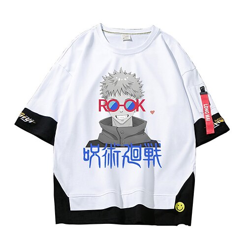 Inspired by Jujutsu Kaisen Yuji Itadori T-shirt Cartoon 100% Polyester Anime Fake two piece Harajuku Street Style T-shirt For Men's / Women's / Couple's
Inspired by Jujutsu Kaisen Yuji Itadori T-shirt Cartoon 100% Polyester Anime Fake two piece Harajuku Street Style T-shirt For Men's / Women's / Couple's