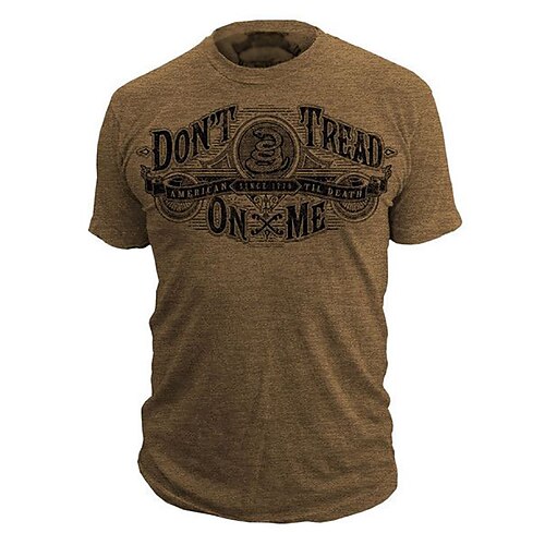 Men's T shirt 3D Print Graphic Snake Letter Crew Neck Street Casual Print Short Sleeve Tops Basic Fashion Classic Comfortable Brown / Sports / Summer
Men's T shirt 3D Print Graphic Snake Letter Crew Neck Street Casual Print Short Sleeve Tops Basic Fashion Classic Comfortable Brown / Sports / Summer