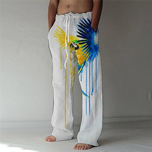 Men's Fashion Designer Straight Trousers 3D Print Elastic Drawstring Design Front Pocket Pants Casual Daily Graphic Prints Bird Comfort Soft Mid Waist White S M L XL XXL / Animal
Men's Fashion Designer Straight Trousers 3D Print Elastic Drawstring Design Front Pocket Pants Casual Daily Graphic Prints Bird Comfort Soft Mid Waist White S M L XL XXL / Animal