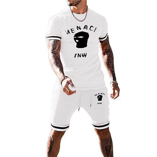 Men's T-shirt Suits Tracksuit Tennis Shirt Shorts and T Shirt Set Graphic Tee Graphic Letter Crew Neck Green Black Blue Red Navy Blue Street Casual Short Sleeve Drawstring 2 Piece Clothing Apparel
Men's T-shirt Suits Tracksuit Tennis Shirt Shorts and T Shirt Set Graphic Tee Graphic Letter Crew Neck Green Black Blue Red Navy Blue Street Casual Short Sleeve Drawstring 2 Piece Clothing Apparel