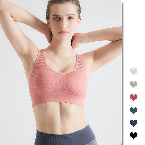 Women's Sports Bra Bralette Open Back Nylon Spandex Yoga Fitness Gym Workout Breathable Lightweight Soft Padded Medium Support White Black Dark Green Fruit Green Dark Navy Red Solid Colored / Summer
Women's Sports Bra Bralette Open Back Nylon Spandex Yoga Fitness Gym Workout Breathable Lightweight Soft Padded Medium Support White Black Dark Green Fruit Green Dark Navy Red Solid Colored / Summer