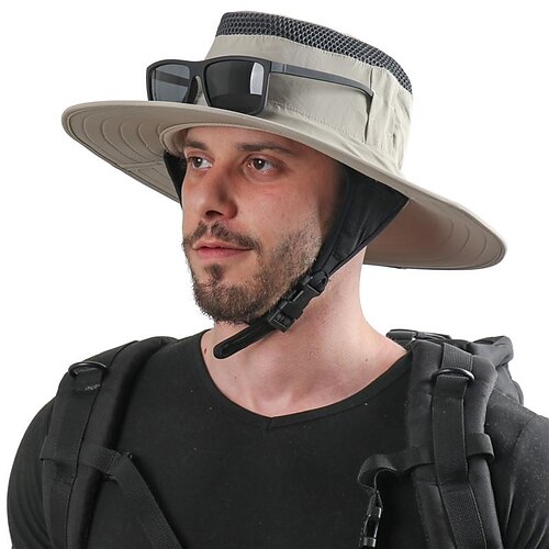 Men's Women's Sun Hat Fishing Hat Hiking Hat Boonie hat Wide Brim Summer Outdoor Waterproof UV Sun Protection Sunscreen UV Protection Hat Green Grey Beige for Fishing Climbing Running / Quick Dry
Men's Women's Sun Hat Fishing Hat Hiking Hat Boonie hat Wide Brim Summer Outdoor Waterproof UV Sun Protection Sunscreen UV Protection Hat Green Grey Beige for Fishing Climbing Running / Quick Dry