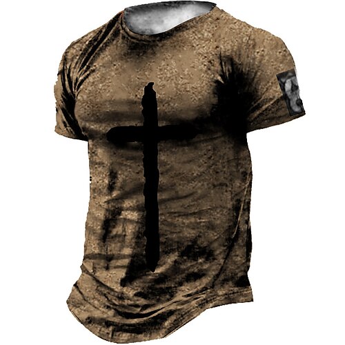 Men's Unisex T shirt 3D Print Graphic Prints Moon Cross Crew Neck Street Daily Print Short Sleeve Tops Casual Vintage Designer Big and Tall Green Gray Khaki
Men's Unisex T shirt 3D Print Graphic Prints Moon Cross Crew Neck Street Daily Print Short Sleeve Tops Casual Vintage Designer Big and Tall Green Gray Khaki