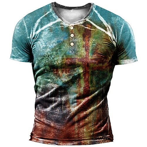 Men's Henley Shirt T shirt 3D Print Graphic Abstract Henley Street Casual Button-Down Print Short Sleeve Tops Basic Fashion Classic Comfortable Blue
Men's Henley Shirt T shirt 3D Print Graphic Abstract Henley Street Casual Button-Down Print Short Sleeve Tops Basic Fashion Classic Comfortable Blue