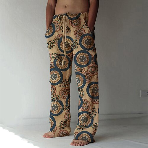 Men's Fashion Designer Straight Trousers 3D Print Elastic Drawstring Design Front Pocket Pants Casual Daily Graphic Prints Flower / Floral Comfort Soft Mid Waist Khaki S M L XL XXL / Boho
Men's Fashion Designer Straight Trousers 3D Print Elastic Drawstring Design Front Pocket Pants Casual Daily Graphic Prints Flower / Floral Comfort Soft Mid Waist Khaki S M L XL XXL / Boho