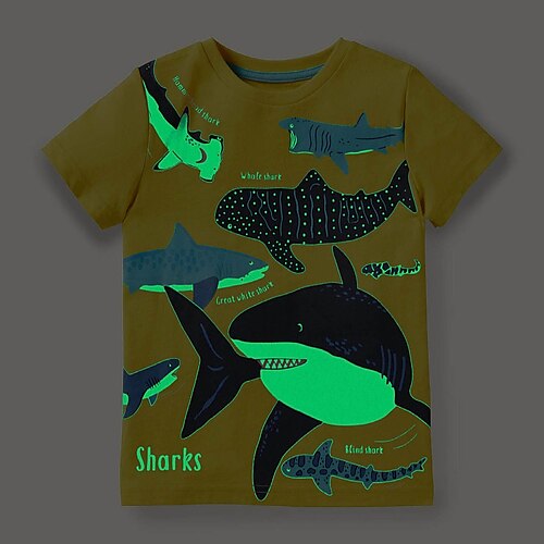 Kids Boys T shirt Shark Daily Short Sleeve Active Cotton 3-6 Years Summer Yellow
Kids Boys T shirt Shark Daily Short Sleeve Active Cotton 3-6 Years Summer Yellow