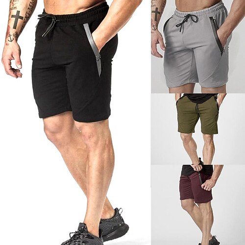 Men's Classic Style Fashion Active Shorts Elastic Drawstring Design Front Pocket Short Pants Sports Outdoor Casual Micro-elastic Solid Color Comfort Breathable Mid Waist Black Gray Wine Army Green M
Men's Classic Style Fashion Active Shorts Elastic Drawstring Design Front Pocket Short Pants Sports Outdoor Casual Micro-elastic Solid Color Comfort Breathable Mid Waist Black Gray Wine Army Green M