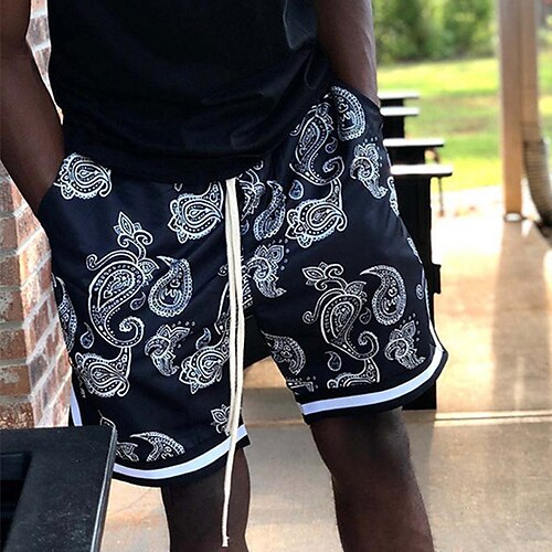 Men's Stylish Classic Style Active Shorts Elastic Drawstring Design Print Short Pants Sports Outdoor Casual Micro-elastic Graphic Bandana Breathable Soft Mid Waist White Black L XL XXL 3XL
Men's Stylish Classic Style Active Shorts Elastic Drawstring Design Print Short Pants Sports Outdoor Casual Micro-elastic Graphic Bandana Breathable Soft Mid Waist White Black L XL XXL 3XL