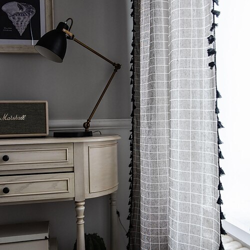 1 Panel Home Curtain Drapes Cotton Linen Semi-Blackout Room Darkening Ruffle Farmhouse Window Treatments Living Room Bedroom Nursery
1 Panel Home Curtain Drapes Cotton Linen Semi-Blackout Room Darkening Ruffle Farmhouse Window Treatments Living Room Bedroom Nursery