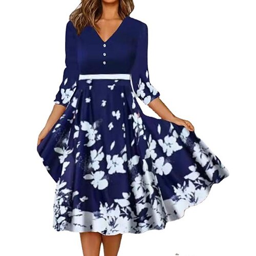 Damen Schaukelkleid Midikleid Blau 3/4 Ärmel Tier Taste Winter Herbst V Ausschnitt Lockere Passform 2022 S M L XL XXL
Damen Schaukelkleid Midikleid Blau 3/4 Ärmel Tier Taste Winter Herbst V Ausschnitt Lockere Passform 2022 S M L XL XXL