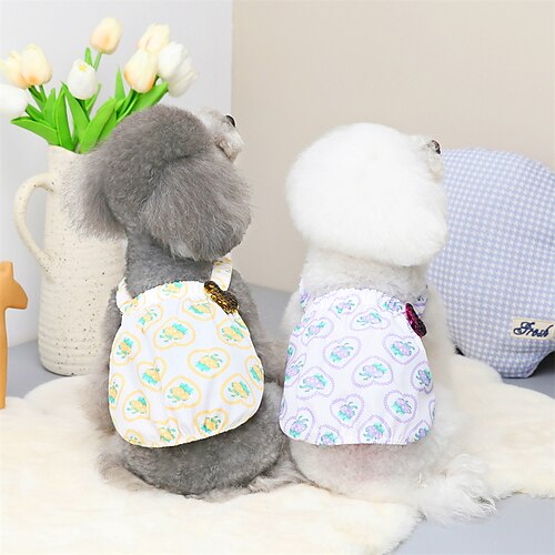 Dog Cat Dress Heart Adorable Sweet Dailywear Casual / Daily Dog Clothes Puppy Clothes Dog Outfits Soft Purple Pink Yellow Costume for Girl and Boy Dog Polyester S M L XL XXL
Dog Cat Dress Heart Adorable Sweet Dailywear Casual / Daily Dog Clothes Puppy Clothes Dog Outfits Soft Purple Pink Yellow Costume for Girl and Boy Dog Polyester S M L XL XXL
