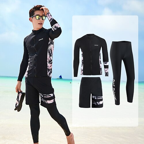 Men's Rash Guard Rash guard Swimsuit UV Sun Protection UPF50 Breathable Long Sleeve Diving Suit Swim Shirt 5-Piece Swimming Diving Surfing Beach Tie Dye Printed Autumn / Fall Spring Summer
Men's Rash Guard Rash guard Swimsuit UV Sun Protection UPF50 Breathable Long Sleeve Diving Suit Swim Shirt 5-Piece Swimming Diving Surfing Beach Tie Dye Printed Autumn / Fall Spring Summer