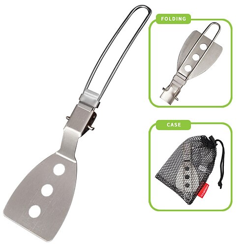 Kitchen Tools Spatula Camping Spoon Single Portable Foldable Lightweight 304 stainless steel for Outdoor Camping / Hiking Hunting Fishing Climbing Spatula
Kitchen Tools Spatula Camping Spoon Single Portable Foldable Lightweight 304 stainless steel for Outdoor Camping / Hiking Hunting Fishing Climbing Spatula
