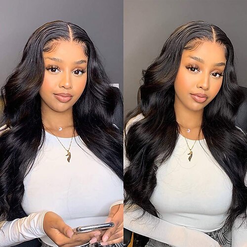 Ekte remy-hår 13x6 blonder foran Parykk Gratis del Brasiliansk hår Krop Bølge Bølget Naturlig Parykk 150% 180% 200% Hair Tetthet med baby hår Myk Naturlig hårlinje 100% Jomfru Med Blekt Knotter Til
Ekte remy-hår 13x6 blonder foran Parykk Gratis del Brasiliansk hår Krop Bølge Bølget Naturlig Parykk 150% 180% 200% Hair Tetthet med baby hår Myk Naturlig hårlinje 100% Jomfru Med Blekt Knotter Til