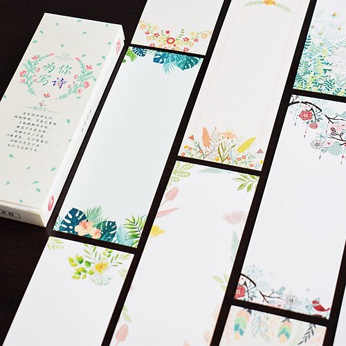 30 pcs Paper Bookmark Plant Delicate Pagination Mark Paper Retro Aesthetic Chinese Style Bookmark for Women Book Lovers Teens 514.2 inch
30 pcs Paper Bookmark Plant Delicate Pagination Mark Paper Retro Aesthetic Chinese Style Bookmark for Women Book Lovers Teens 514.2 inch