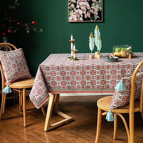 Rectangle Tablecloth Farmhouse Table Cloth Table Cover Home Kitchen Table Decor Patio Outdoor Wedding Restrant Dining, Buffet Parties and Camping
Rectangle Tablecloth Farmhouse Table Cloth Table Cover Home Kitchen Table Decor Patio Outdoor Wedding Restrant Dining, Buffet Parties and Camping