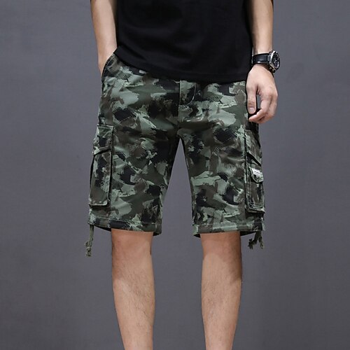 Men's Stylish Casual / Sporty Chinos Tactical Cargo Zipper Pocket Short Pants Sports Outdoor Daily Micro-elastic Camouflage Cotton Blend Comfort Breathable Mid Waist Green Khaki 32 33 34 36 38
Men's Stylish Casual / Sporty Chinos Tactical Cargo Zipper Pocket Short Pants Sports Outdoor Daily Micro-elastic Camouflage Cotton Blend Comfort Breathable Mid Waist Green Khaki 32 33 34 36 38