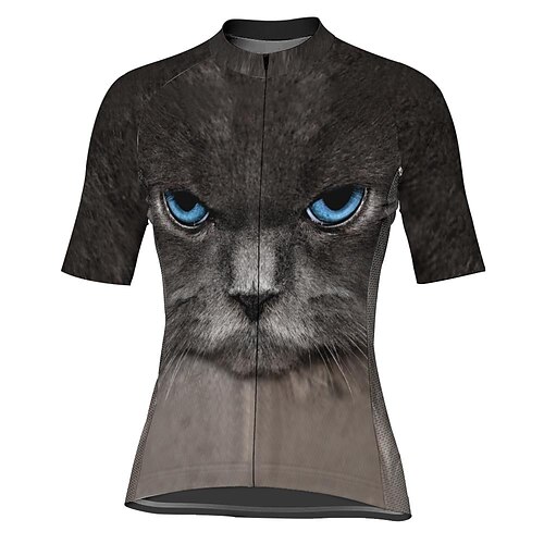 21Grams Women's Short Sleeve Cycling Jersey Cat 3D Bike Top Mountain Bike MTB Road Bike Cycling Dark Grey Spandex Polyester Breathable Quick Dry Moisture Wicking Sports Clothing Apparel / Athleisure
21Grams Women's Short Sleeve Cycling Jersey Cat 3D Bike Top Mountain Bike MTB Road Bike Cycling Dark Grey Spandex Polyester Breathable Quick Dry Moisture Wicking Sports Clothing Apparel / Athleisure