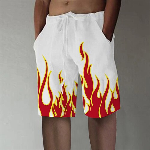 Men's Stylish Casual Straight Shorts 3D Print Elastic Waist Short Pants Sports Outdoor Daily Graphic Prints Flame Cotton Blend Comfort Breathable Mid Waist White M L XL XXL 3XL / Summer / Beach
Men's Stylish Casual Straight Shorts 3D Print Elastic Waist Short Pants Sports Outdoor Daily Graphic Prints Flame Cotton Blend Comfort Breathable Mid Waist White M L XL XXL 3XL / Summer / Beach