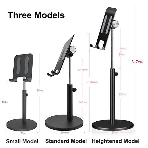 Aluminum Alloy Lifting Desktop Tablet Phone stand Holder Adjustable Tablet desk Mobile Phone Mount For iPad Air Pro 10.5 Stand
Aluminum Alloy Lifting Desktop Tablet Phone stand Holder Adjustable Tablet desk Mobile Phone Mount For iPad Air Pro 10.5 Stand