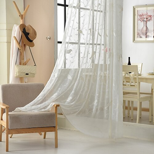 Two Panel American Style Bird Embroidered Window Screen Living Room Bedroom Dining Room Children's Room Translucent Tulle
Two Panel American Style Bird Embroidered Window Screen Living Room Bedroom Dining Room Children's Room Translucent Tulle