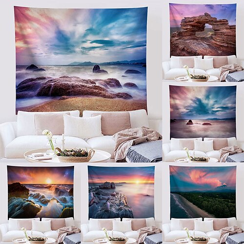 Landscape Sea Wall Tapestry Art Decor Blanket Curtain Hanging Home Bedroom Living Room Decoration Polyester
Landscape Sea Wall Tapestry Art Decor Blanket Curtain Hanging Home Bedroom Living Room Decoration Polyester
