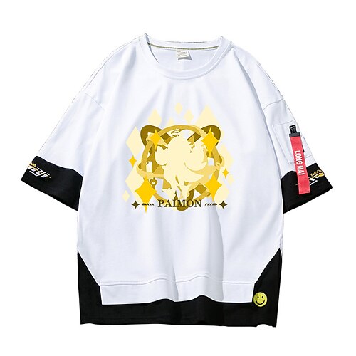 Inspired by Genshin Impact Paimon T-shirt Cartoon 100% Polyester Anime Harajuku Graphic Kawaii T-shirt For Men's / Women's / Couple's
Inspired by Genshin Impact Paimon T-shirt Cartoon 100% Polyester Anime Harajuku Graphic Kawaii T-shirt For Men's / Women's / Couple's