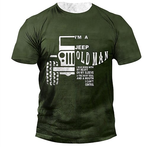 Men's T shirt 3D Print Graphic Letter Crew Neck Casual Daily Print Short Sleeve Tops Fashion Vintage Designer Big and Tall Green
Men's T shirt 3D Print Graphic Letter Crew Neck Casual Daily Print Short Sleeve Tops Fashion Vintage Designer Big and Tall Green