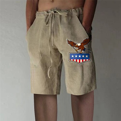 Men's Stylish Designer Straight Shorts Elastic Waist Print Short Pants Sports Outdoor Daily Graphic Prints Eagle Cotton Blend Comfort Breathable Mid Waist Green White Gray Khaki M L XL XXL 3XL
Men's Stylish Designer Straight Shorts Elastic Waist Print Short Pants Sports Outdoor Daily Graphic Prints Eagle Cotton Blend Comfort Breathable Mid Waist Green White Gray Khaki M L XL XXL 3XL