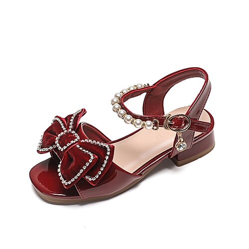 Girls' Heels Princess Shoes Patent Leather Non-slipping Princess Shoes Big Kids(7years ) Little Kids(4-7ys) Toddler(2-4ys) Festival Dancing Buckle Wine Black Spring Summer / Square Toe
Girls' Heels Princess Shoes Patent Leather Non-slipping Princess Shoes Big Kids(7years ) Little Kids(4-7ys) Toddler(2-4ys) Festival Dancing Buckle Wine Black Spring Summer / Square Toe