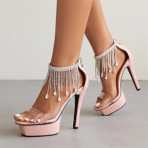 Mulheres Sandálias Diário Verão Salto Agulha Peep Toe Minimalismo Pele PU zíper Cor Sólida Preto Rosa claro Verde
Mulheres Sandálias Diário Verão Salto Agulha Peep Toe Minimalismo Pele PU zíper Cor Sólida Preto Rosa claro Verde