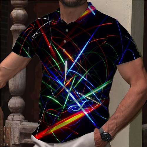 Per uomo POLO Camicia da golf Golf Lineare Collo ripiegabile Verde Viola Grigio Nero Stampa 3D Informale Giornaliero Manica corta Bottone giù Stampa Abbigliamento Di tendenza Originale Informale
Per uomo POLO Camicia da golf Golf Lineare Collo ripiegabile Verde Viola Grigio Nero Stampa 3D Informale Giornaliero Manica corta Bottone giù Stampa Abbigliamento Di tendenza Originale Informale