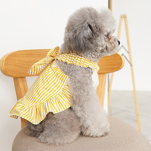 Dog Cat Dress Stripes Bowknot Fashion Cute Holiday Casual / Daily Dog Clothes Puppy Clothes Dog Outfits Soft Green Blue Gray Costume for Girl and Boy Dog Polyester S M L XL 2XL
Dog Cat Dress Stripes Bowknot Fashion Cute Holiday Casual / Daily Dog Clothes Puppy Clothes Dog Outfits Soft Green Blue Gray Costume for Girl and Boy Dog Polyester S M L XL 2XL