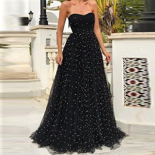 Women's Party Dress Swing Dress Black Dress Long Dress Maxi Dress Black Sleeveless Pure Color Backless Spring Summer Strapless Evening Party Slim 2022 S M L XL
Women's Party Dress Swing Dress Black Dress Long Dress Maxi Dress Black Sleeveless Pure Color Backless Spring Summer Strapless Evening Party Slim 2022 S M L XL