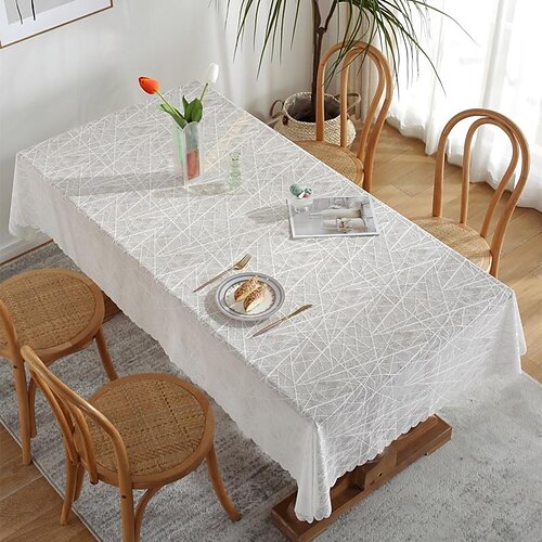 Nappe rectangle dentelle blanche nappe française, couverture de table décor de table patio extérieur mariage restrant pour table à manger, buffet et camping
Nappe rectangle dentelle blanche nappe française, couverture de table décor de table patio extérieur mariage restrant pour table à manger, buffet et camping