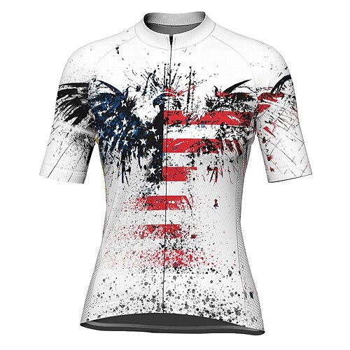 21Grams Women's Short Sleeve Cycling Jersey American / USA Bike Top Mountain Bike MTB Road Bike Cycling White Spandex Polyester Breathable Quick Dry Moisture Wicking Sports Clothing Apparel
21Grams Women's Short Sleeve Cycling Jersey American / USA Bike Top Mountain Bike MTB Road Bike Cycling White Spandex Polyester Breathable Quick Dry Moisture Wicking Sports Clothing Apparel