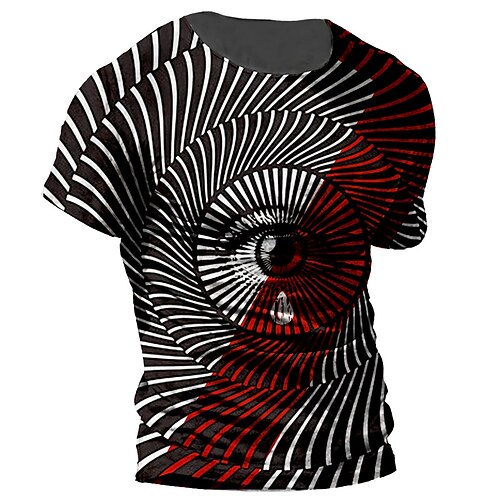 Men's Unisex T shirt 3D Print Optical Illusion Graphic Prints Eye Crew Neck Street Daily Print Short Sleeve Tops Casual Designer Big and Tall Sports Blue Black Red
Men's Unisex T shirt 3D Print Optical Illusion Graphic Prints Eye Crew Neck Street Daily Print Short Sleeve Tops Casual Designer Big and Tall Sports Blue Black Red