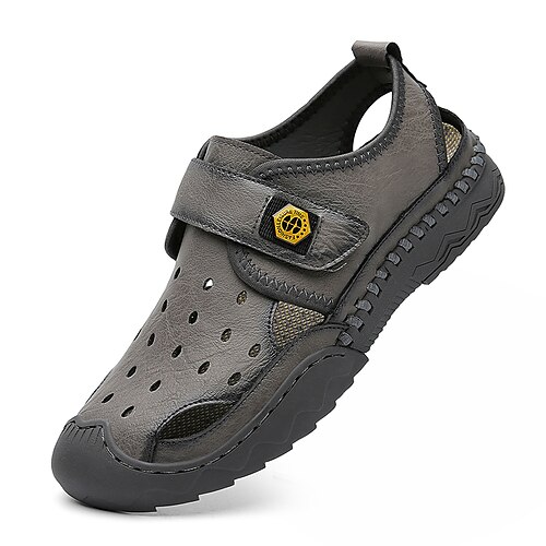 Per uomo Sandali Retrò Sandali in pelle Taglie forti Informale Stile da spiaggia Giornaliero Footing Microfibra Tessuto Traspirante Nero Cachi Grigio Estate
Per uomo Sandali Retrò Sandali in pelle Taglie forti Informale Stile da spiaggia Giornaliero Footing Microfibra Tessuto Traspirante Nero Cachi Grigio Estate