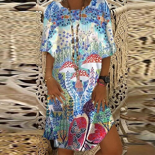 Women's Shift Dress Short Mini Dress Green Blue Red Yellow Short Sleeve Floral Print Animal Print Spring Summer Crew Neck Casual 2022 S M L
Women's Shift Dress Short Mini Dress Green Blue Red Yellow Short Sleeve Floral Print Animal Print Spring Summer Crew Neck Casual 2022 S M L