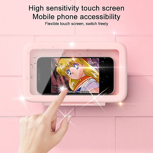High-sensitive Touch Screen Shower Phone Holder 360 Rotatable Waterproof Oceavity IPad Case Wall-mounted Storage Shelf Clear Box
High-sensitive Touch Screen Shower Phone Holder 360 Rotatable Waterproof Oceavity IPad Case Wall-mounted Storage Shelf Clear Box