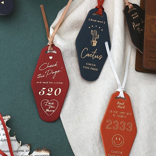 5 pcs PU Leather Bookmark Geometrical Creative Delicate Pagination Mark PU Retro Aesthetic Funny Bookmark for Student Teens Teacher 84 inch
5 pcs PU Leather Bookmark Geometrical Creative Delicate Pagination Mark PU Retro Aesthetic Funny Bookmark for Student Teens Teacher 84 inch